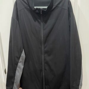 Cutter & Buck Black and Gray Windbreaker Jacket 3XB